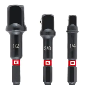 3 ADAPTADORES DADOS IMPACTO 1/4", 3/8", 1/2" EINHELL (…