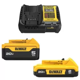 STARTER KIT 1 BATERÍA 2AH + 1 BATERÍA 5AH + CARG DEWALT(DCB225CK-B2)