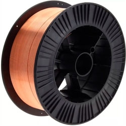 Alambre Solido Mig 0.8 70 S-6 (Usar C/Gas) Carrete 5 Kg. Weltec