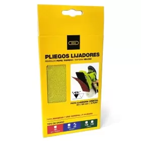 PLIEGO DE LIJA GR 80 MADERA(93X185MM) VELCRO DISPL 5 UND ISESA (751363…
