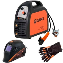 SOLDADORA KEMPPI MINARC 150 150AMP M/SOLDAR FOTOSENSIBLE+GUANTES INDURA (1013685)