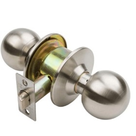 Cerradura Pomo Oister Baño Boton / Emergencia Acero Inox