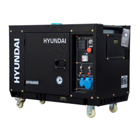 Generador Hyundai Diesel 6/6,3 Kw/Kva Partida Electrica Monofasico Cerrado Mod: 78Dhy8600Se