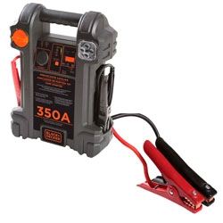 Arrancador Auxiliar Automovil B&D 350 Amp + Cargador. Pinzas Y Cables Mod: Js350S-B2C