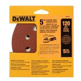 DISCO LIJA VELCRO GRANO120 MEDIO 5UNID. DEWALT(DW4303 X)(E5)