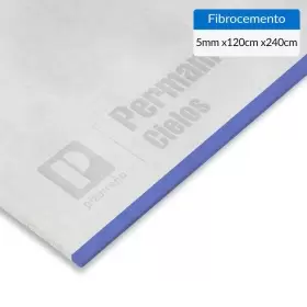 FIBROCEMENTO PERMANIT CIELOS 5 MM 120X240 CM