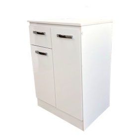 MUEBLE BASE P/COCINA BCO LISO C/CUB. 1 CAJON 2 PTAS 80 CMS DSC 
