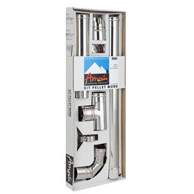 Kit Para Estufa Amesti A Pellet Inox A Muro