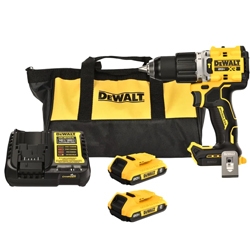 TALADRO PERCUTOR/ATORNILLADOR INAL. 1/2" 20V MAX C/2BAT+CARG. Y BOLSO DEWALT(DCD806D2-B2)