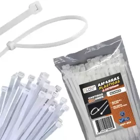 Amarra Plastica Blanca 2,5X160Mm 100 Un. Flovi Mod: Rqt-203