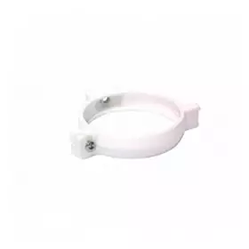 ABRAZADERA BLANCO PARA BAJADA AGUA PVC 80MM PH25