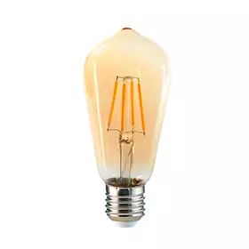 Ampolleta Led Megabright Vintage St58 Yellow G E-27 6W Luz Cálida Mod…