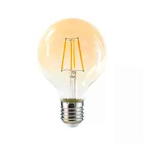 Ampolleta Led Megabright Vintage G-80 Yellow G E-27 6W Luz cálida Mod…