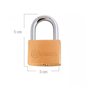 Candado Oister Bronce Satin 50 Mm Odis (Can0000167)