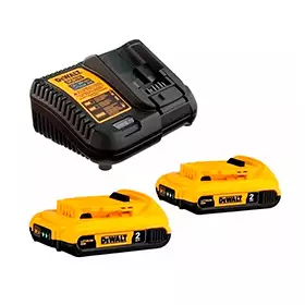 Kit Cargador Dewalt 4 Ah Dcb115 + 2 Baterias 2Ah 20V Mod: Dcb203C2-B2