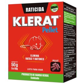KLERAT RATICIDA PELLET 50 GRS (5 BOLSA DE 10 GR) (0662014)