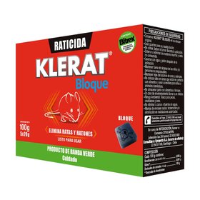 KLERAT RATICIDA BLOQUETE 100 GRS (5 BLOQUE DE 20 GRS) (0662019)
