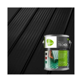 PINTURA PARA TECHO NEGRO 1 GL (ZINC, HORMIGON, TEJAS)  PASSOL 