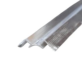 PERFIL ALUMINIO ESQ. INTERIOR  (W) P/PANEL PVC PLATEADO 2,5 MT