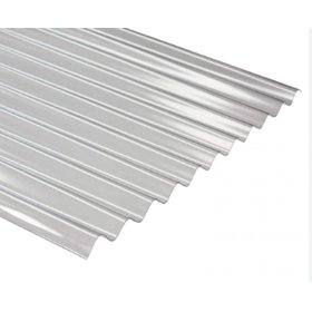 PLANCHA POLICARBONATO ONDULADA TRANSPARENTE O/ZINC 0,7 MM 0,81X 2 MT