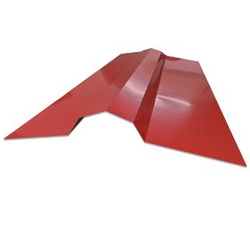 CABALLETE LISO COLOR TERRACOTA PARA TEJA CONTINUA AYSEN 0,40 X 2 MTS  (IMPORTADO)